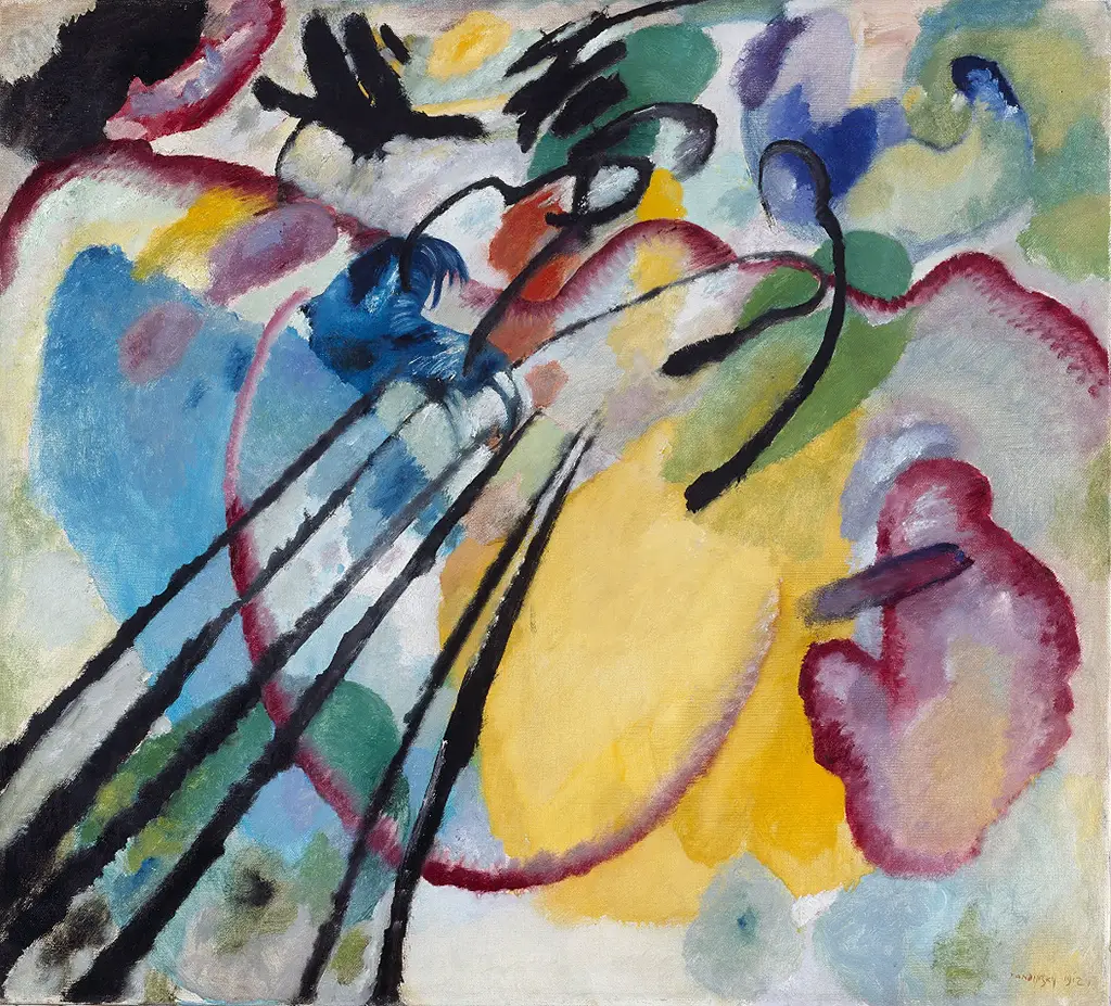 Improvisation 26 (Rowing) in Detail Wassily Kandinsky